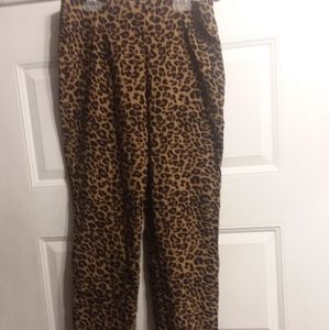 Cheetah print pants